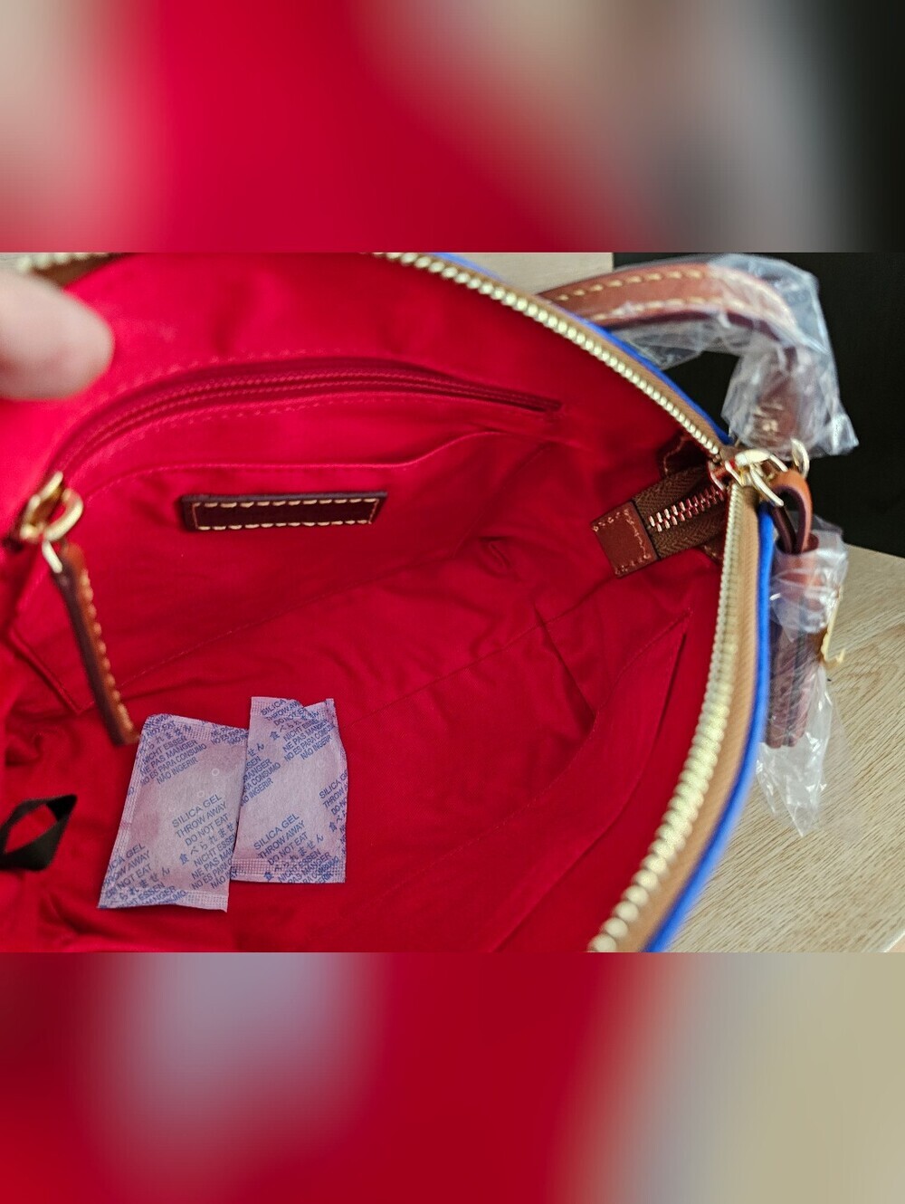 Dooney & Bourke Kirby Robin French Blue Crossbody Bag. - Picture 7 of 9